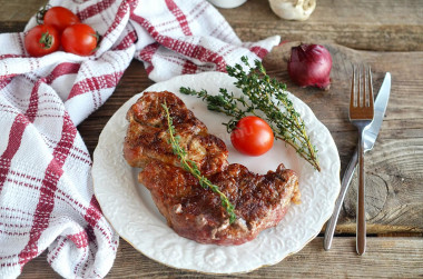 Steak on the grill