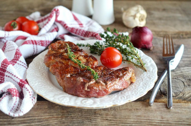 Steak on the grill