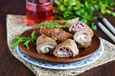 Cordon bleu classic with ham and cheese