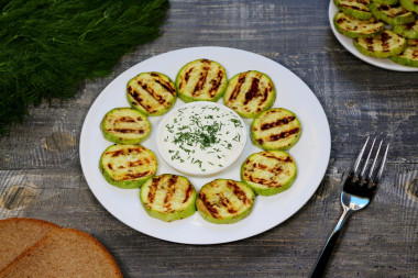 Grilled zucchini