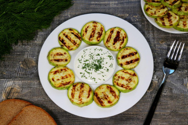 Grilled zucchini