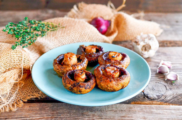 Grilled mushrooms