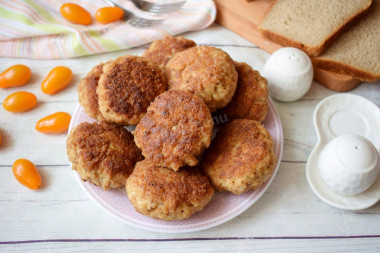 Fluffy minced pork cutlets