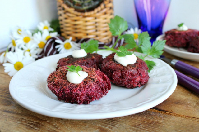 Beetroot cutlets