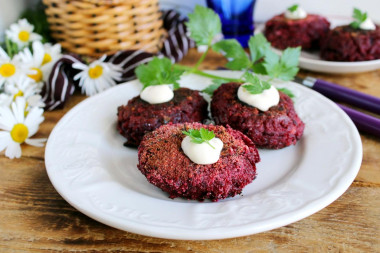 Beetroot cutlets