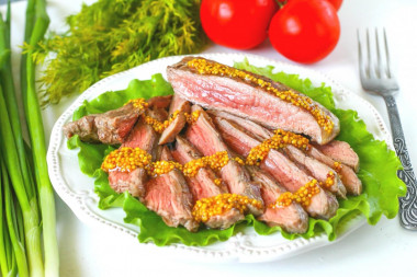 Grilled beef steak